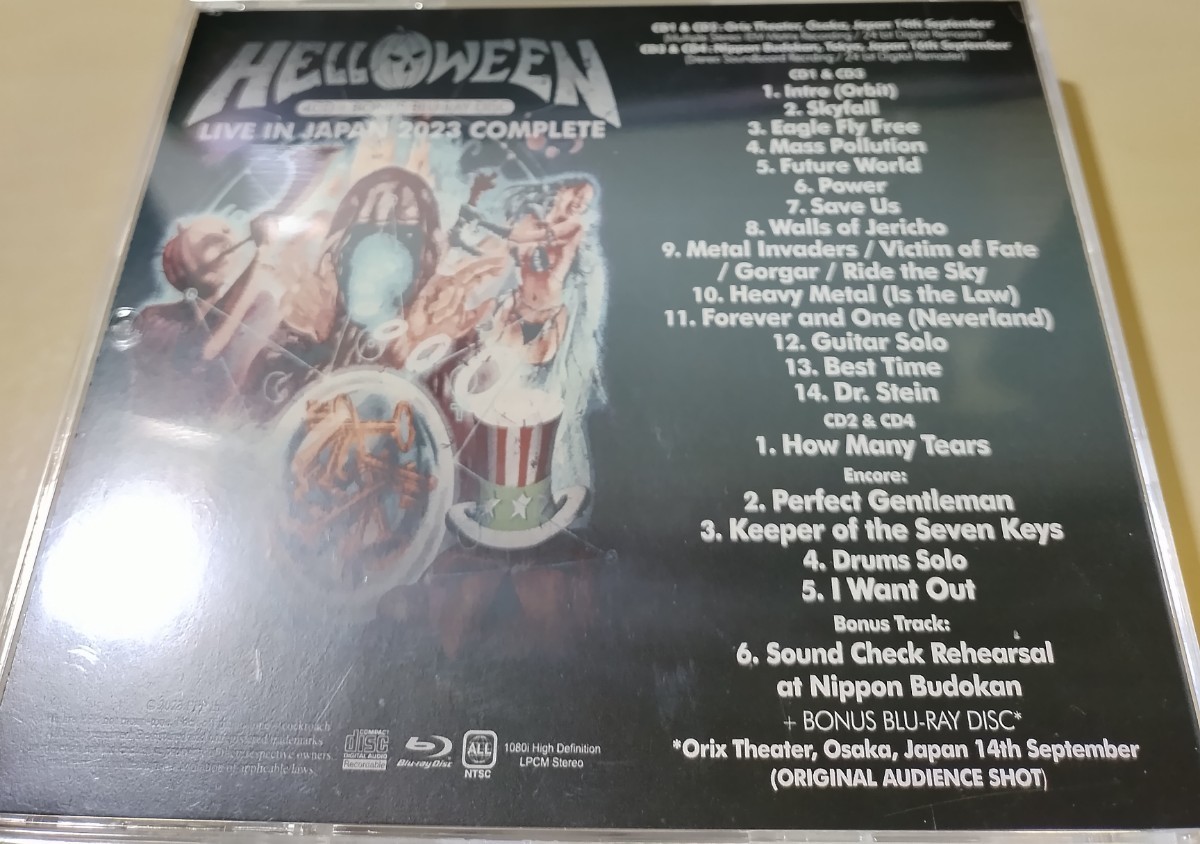 送料無料 Helloween (4CD＋ボーナス) 〇Live in Japan 2023 Complete_画像2