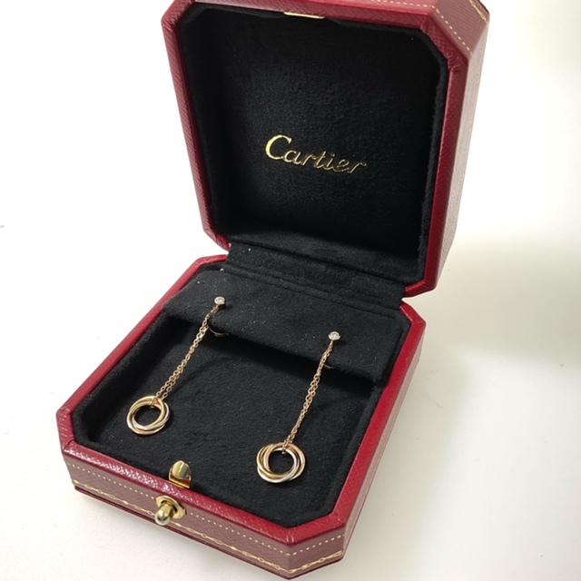 Cartier】カルティエ ピアス スウィート トリニティ スウィング 箱