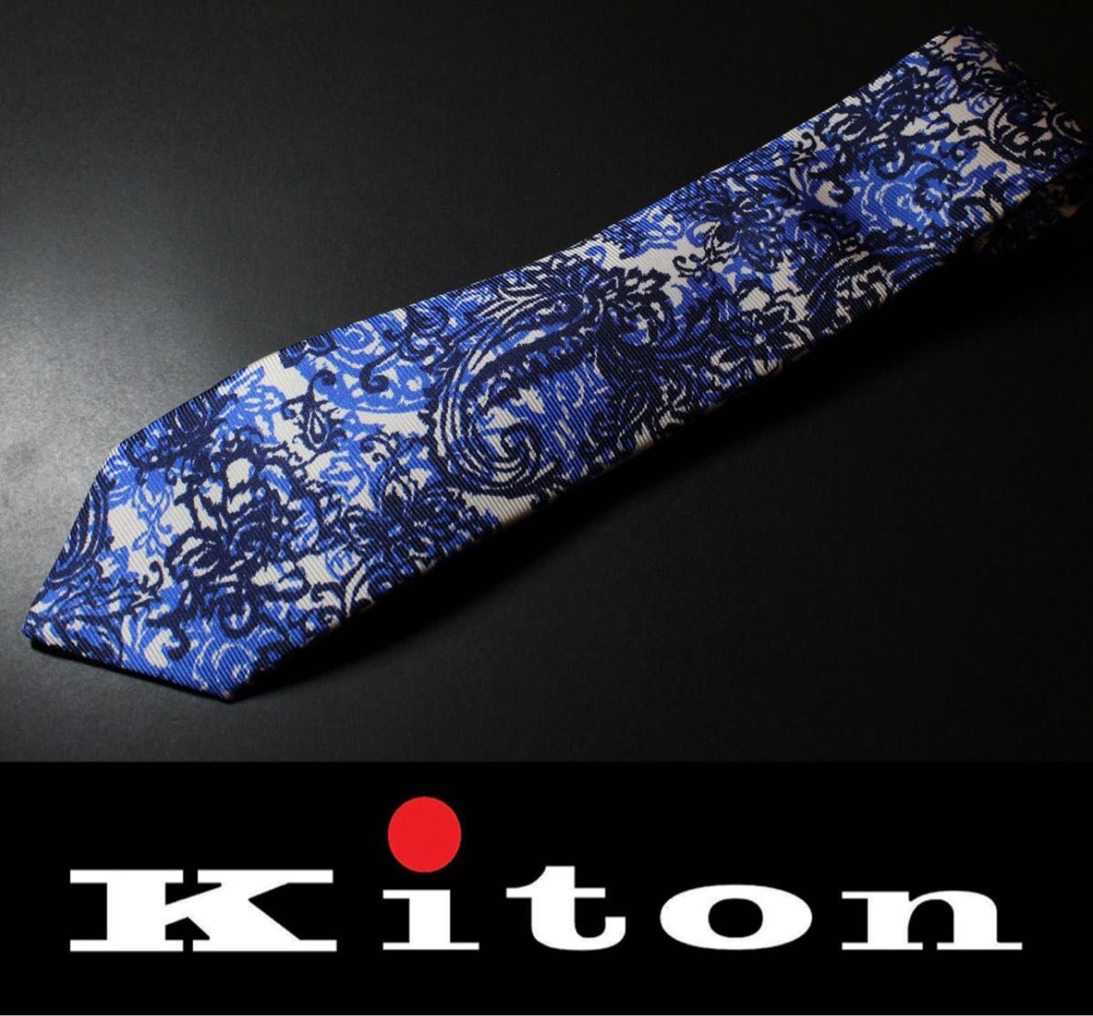 9604◇Kitonキートン◇最高級ネクタイ◇定価31，900円◇剣先幅8㎝◇-