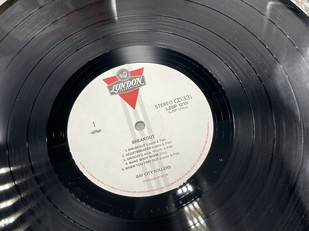 ８３０　レコード　ＬＰ　Breakout ブレイク・アウト Bay City Rollers ベイ・シティ・ローラーズ_画像4