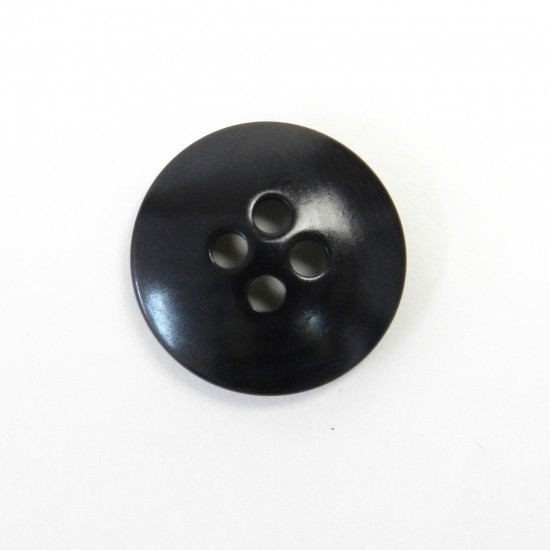 [10個入]黒色系ナットボタン/15mm/4穴/ジャケット袖口・カーディガンに最適 -JD0011-15-BK-220_画像3