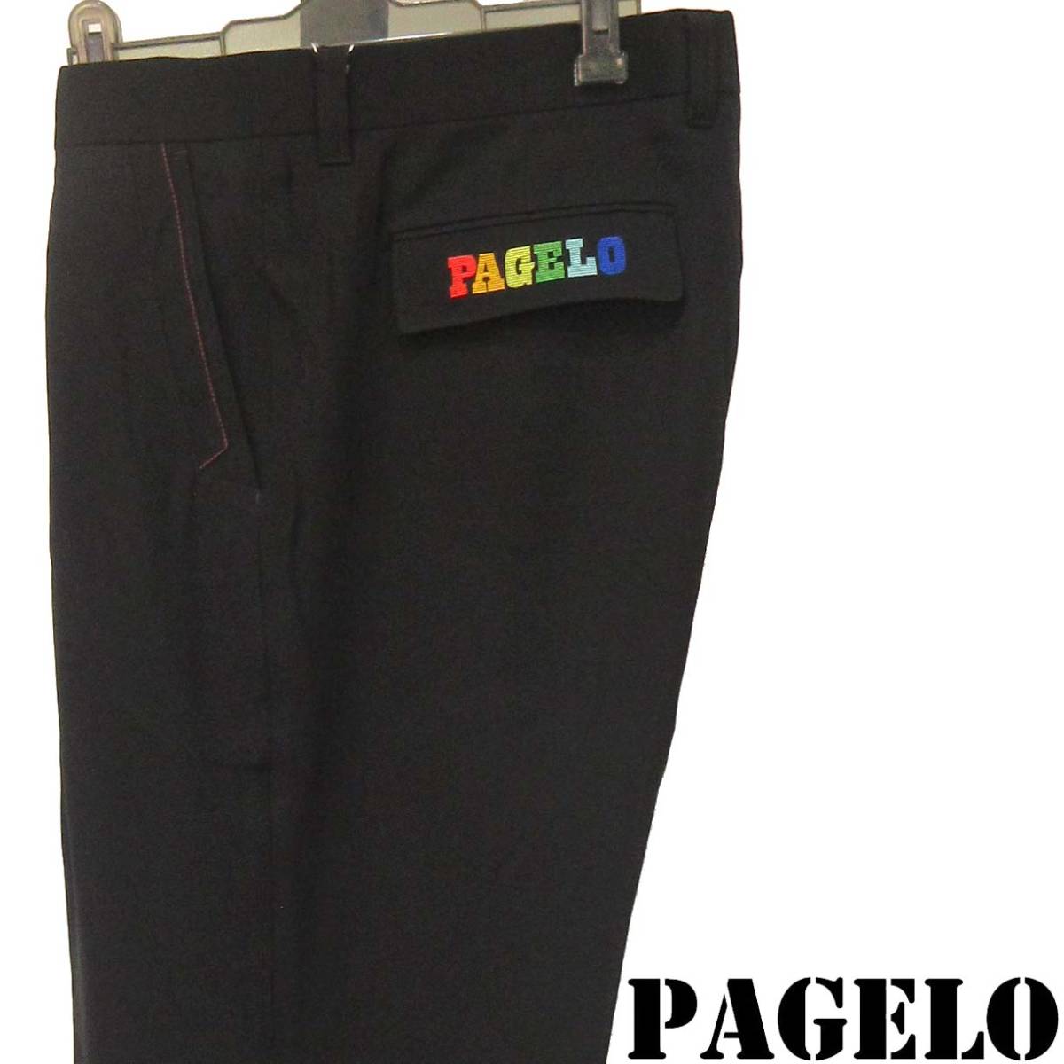 ★PAGELO★SALE タック付きスラックス【黒W100㎝】秋冬モデル P5513107 パジェロ