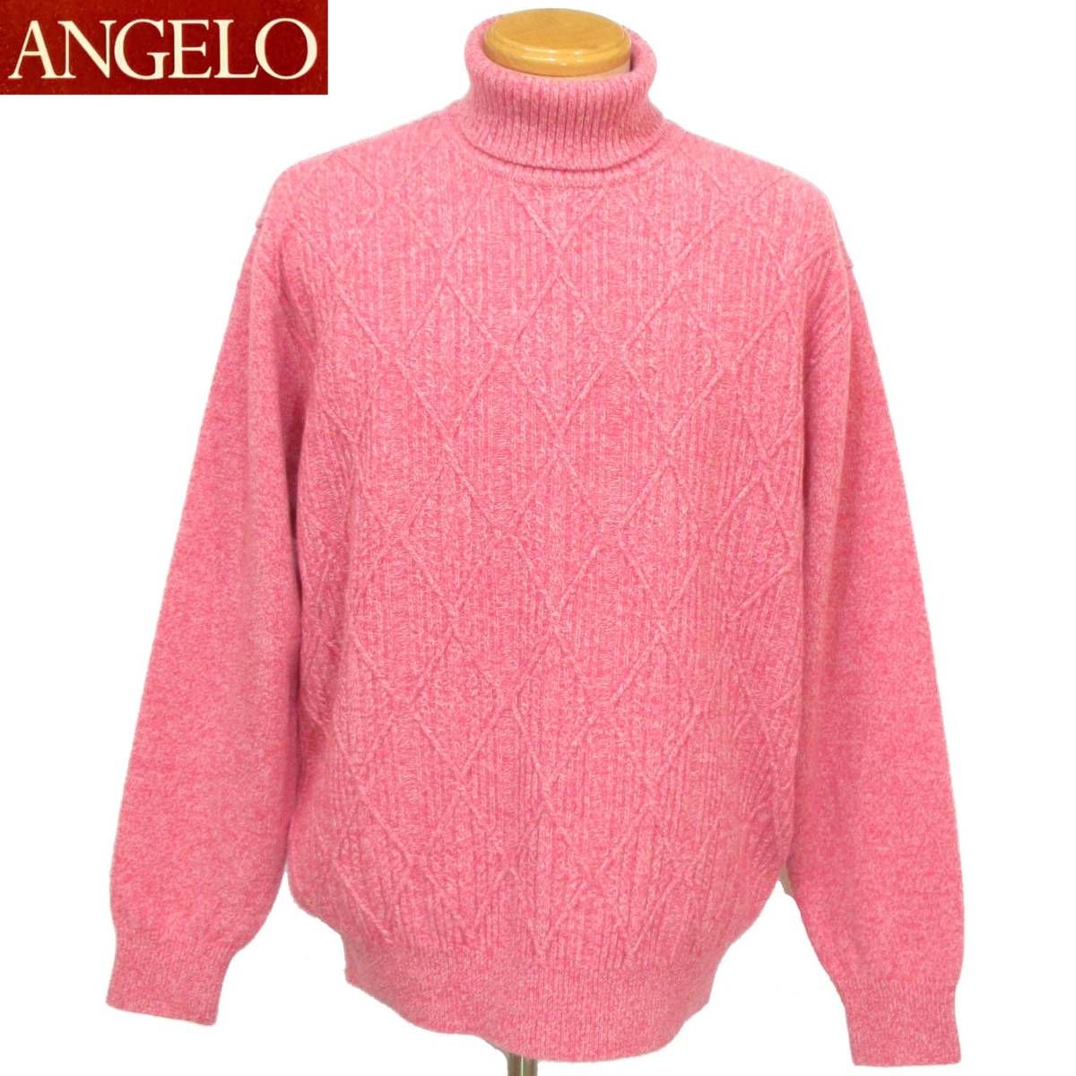 ★ANGELO★定番品 タートルネックセーター【ピンク3L】秋冬モデル 357901041 アンジェロ_画像1