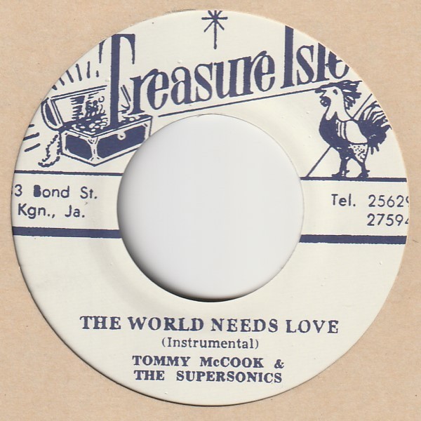 【A面当時未発売・B面初7”化】Joy In My Soul / Paragons - The World Needs Love / Tommy McCook & Supersonics [Treasure Isle t041]_画像2