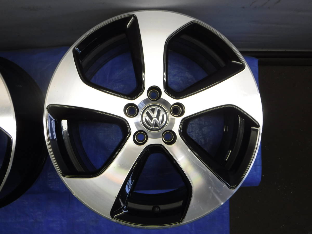 ◆◆VW VOLKSWAGEN Golf7 GTI 18x7.5J +49 フォルクスワーゲン ゴルフ ホイール4本_画像3