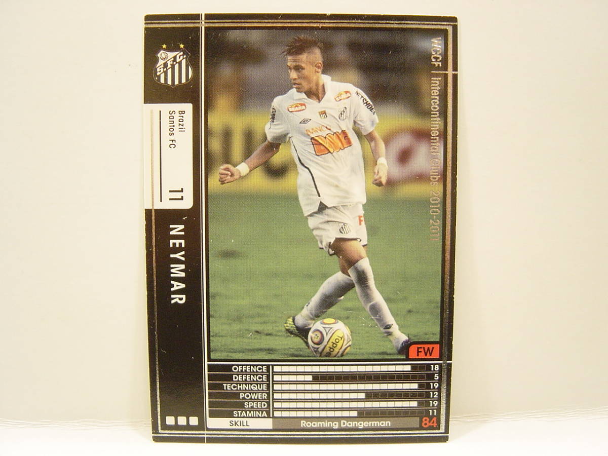 WCCF 2010-2011 SP 黒 ネイマール　Neymar JR 1992 Brazil　No.11 Santos FC 10-11 Panini B_画像1