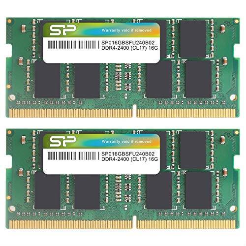 ★送料無料 シリコンパワー ノートPC用メモリDDR4-2400(PC4-19200) 16GB×2枚 260Pin 1.2V CL17 永久保証 SP032GBSFU240B22 ●数量限定