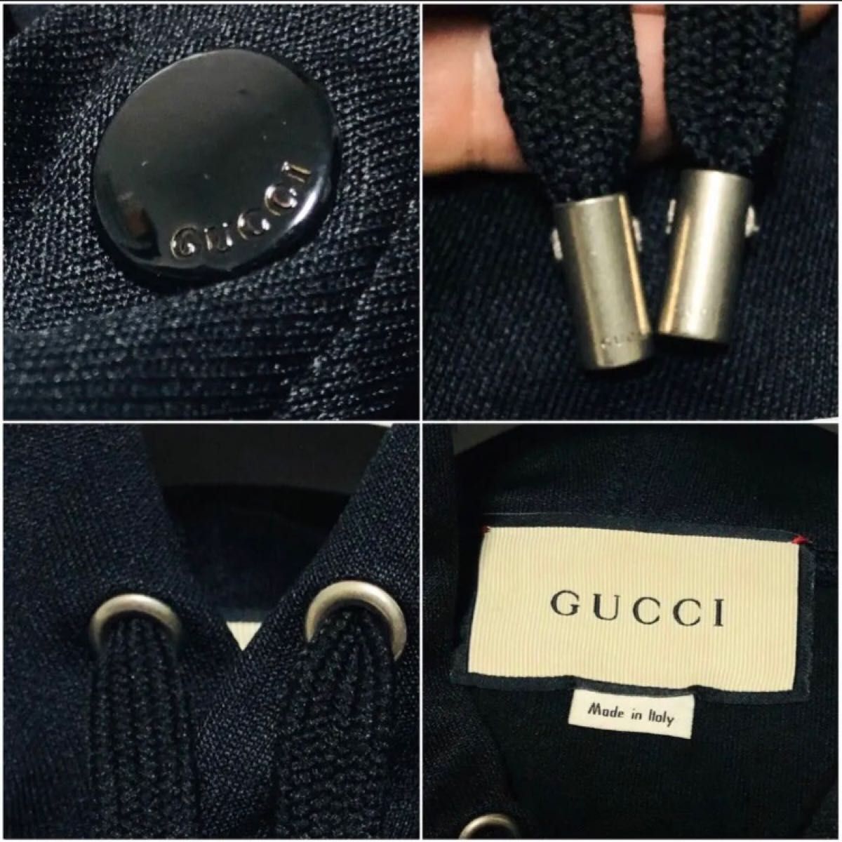 GUCCI グッチ テクニカルジャージ ブラック 2way パーカー ベスト