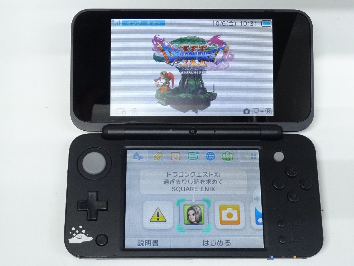 レ■/Zこ7061　new NINTENDO 2DS LL new ニンテンドー2DSLL 初期化済 JAN-001 はぐれメタルエディション ドラクエXI付 ジャンク 保証無_ソフト読込確認時参考画像です