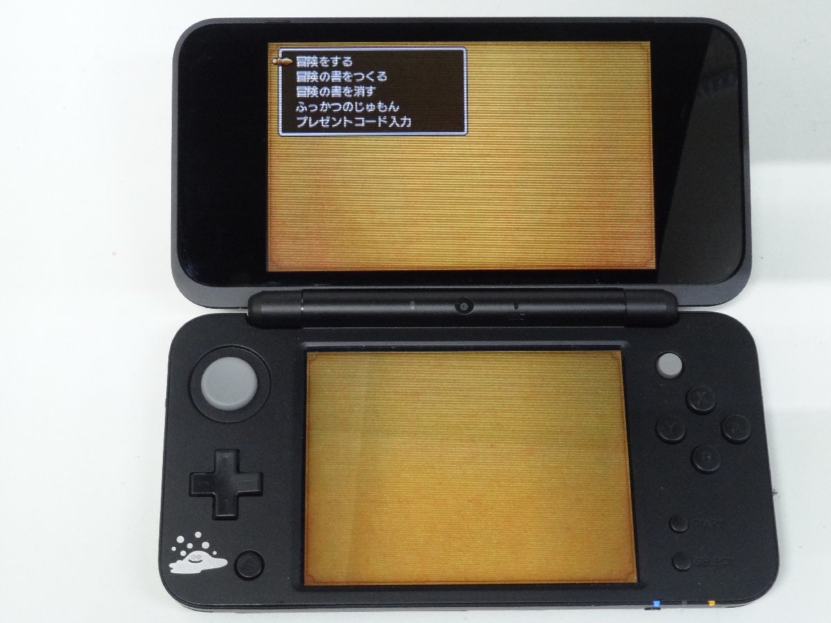 レ■/Zこ7061　new NINTENDO 2DS LL new ニンテンドー2DSLL 初期化済 JAN-001 はぐれメタルエディション ドラクエXI付 ジャンク 保証無_ソフト読込確認時参考画像です