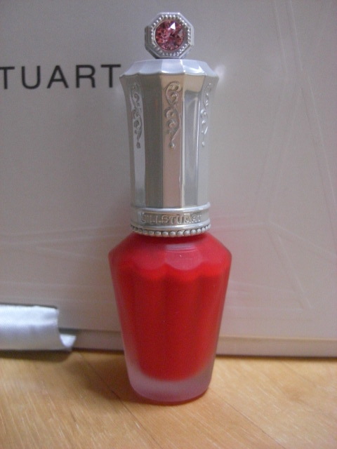 * Jill Stuart mat chiffon nails z nail color 01 hot heart red limited goods used*