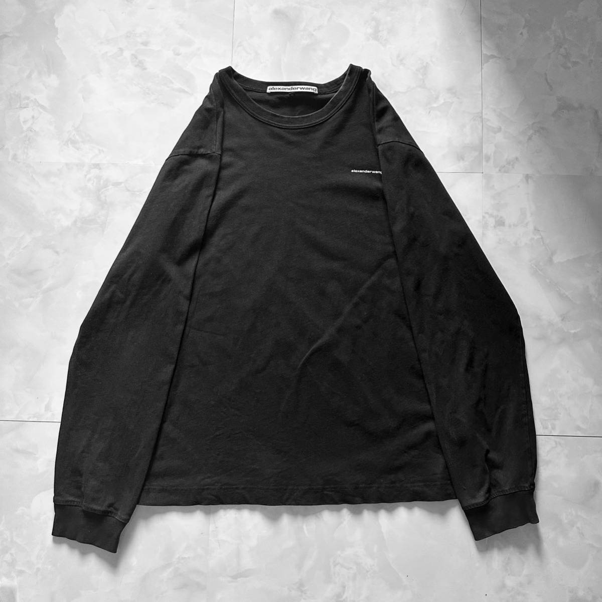 【Alexander Wang】Logo print long sleeve T アレキサンダーワン ロンT 登坂広臣着用