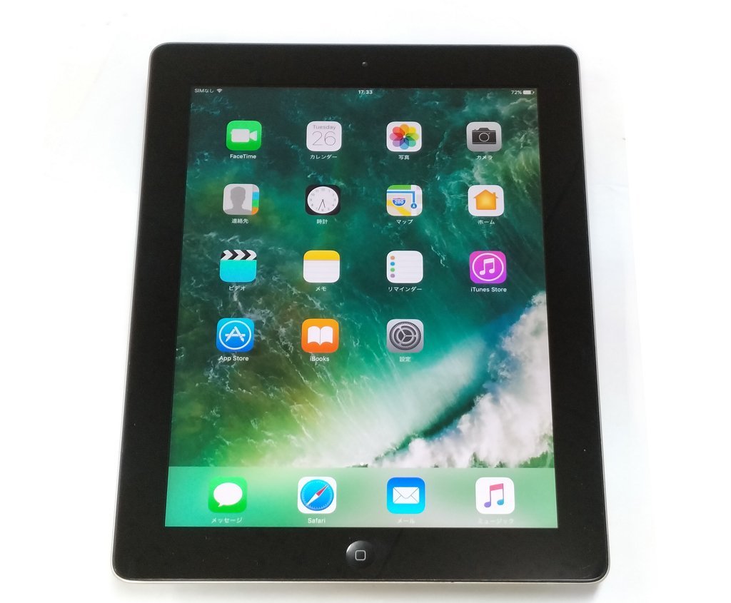 第四世代 Apple iPad Wi-Fi+Cellular(KDDI) 16GB 9.7インチ MD522J/A IOS10.3.4 SIMなし_画像1