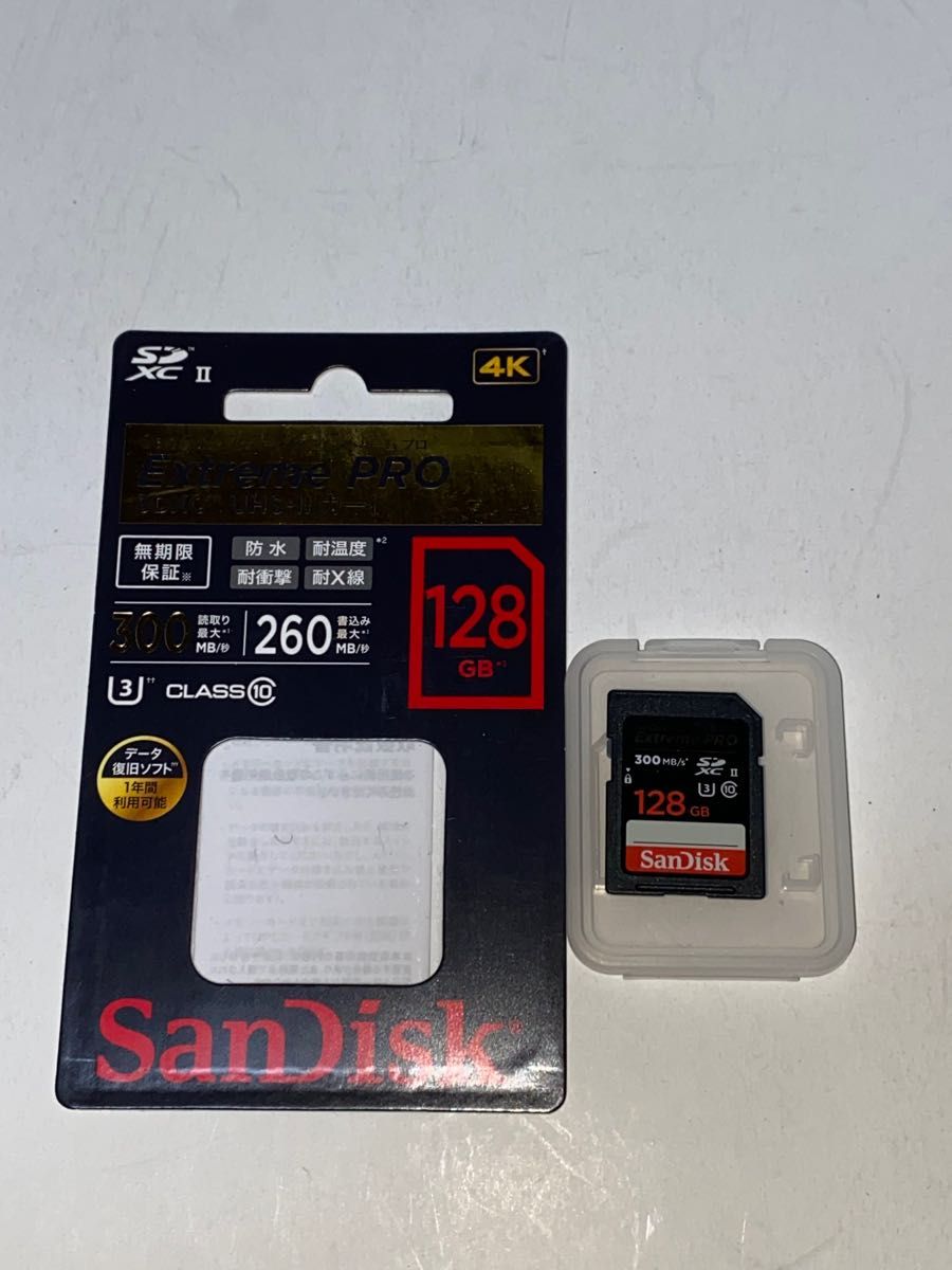 Sandisk SD カード128GB 300mb