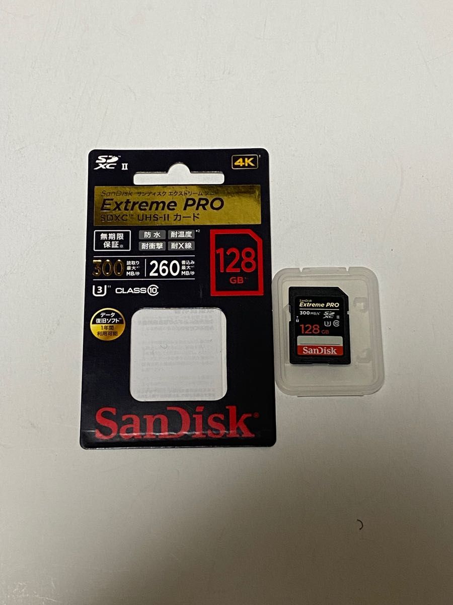 Sandisk SD カード128GB 300mb