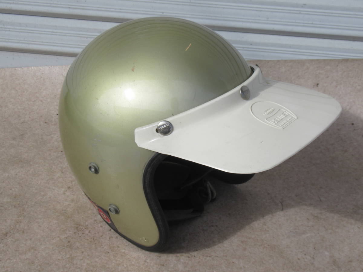 クノー KUNOH クノー工業 ジェットヘルメット Lサイズ 59-61㎝ 中古品 当時物 旧車 レトロ ビンテージ KH-57? BELL Buco