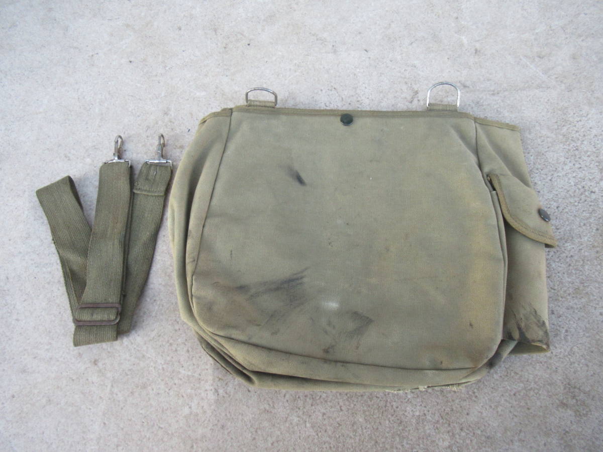  подлинная вещь US ARMY US Army сумка боковая сумка одиночный US сумка inoue? Z1 Z2 750RS CB750K CB400F GS750 GT750 GT380 Tachibana Komine 