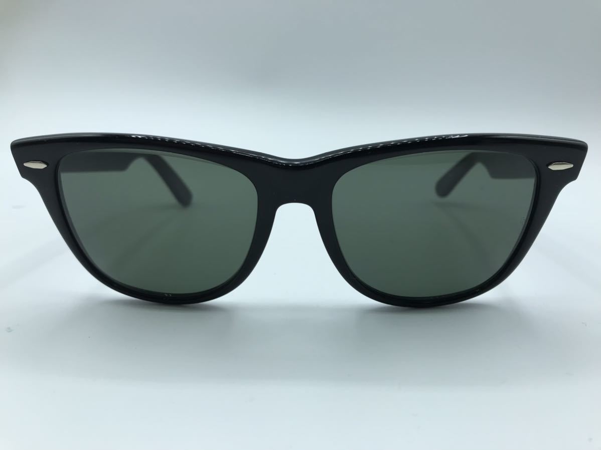 【未使用に近い】【B＆L】ボシュロムRay-Ban U.S.A. WAYFARER Ⅱ レイバン ウェイファーラーⅡ B L砂打ち有サングラス黒5418bl20231014_画像2