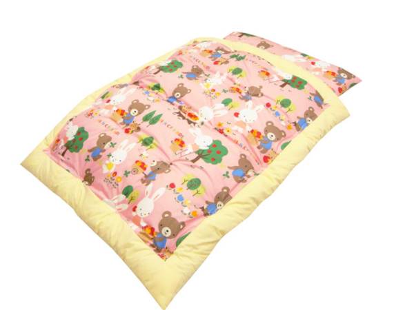 送料無料【新品】ベビーサイズ カバー付き組布団【綿わた 大】4 送料無料【新品】ベビーサイズ カバー付き組布団【綿わた 大】4