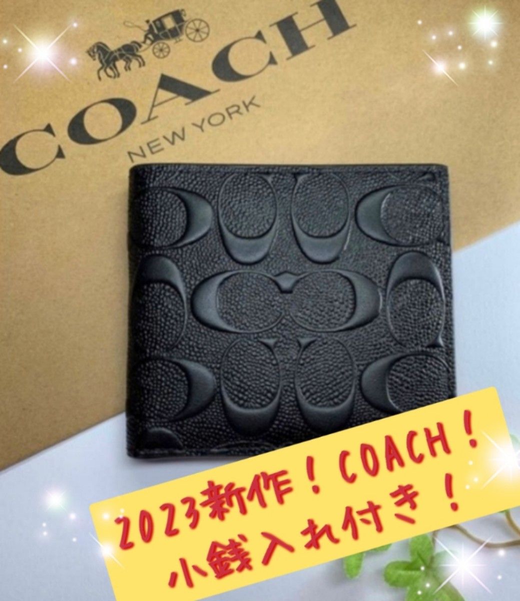 COACH コーチ 二つ折り 新品未使用 - 折り財布