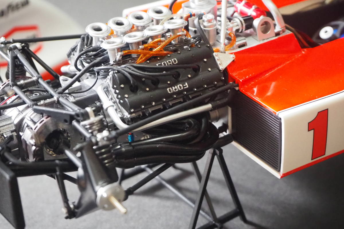 タミヤ 1/12 マクラーレンM23 テキサコ マルボロ 1975 改修塗装済完成品 McLaren M23 FORD MARLBORO TEXACO 1975 Emerson Fittipaldi_画像8