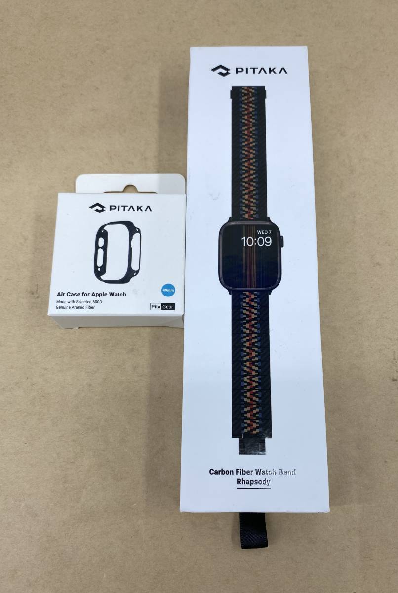 ★【 R287 / 未使用品 】 『 PITAKA / Air Case for Apple Watch ＆ Carbon Fiber Watch Band 』 ★
