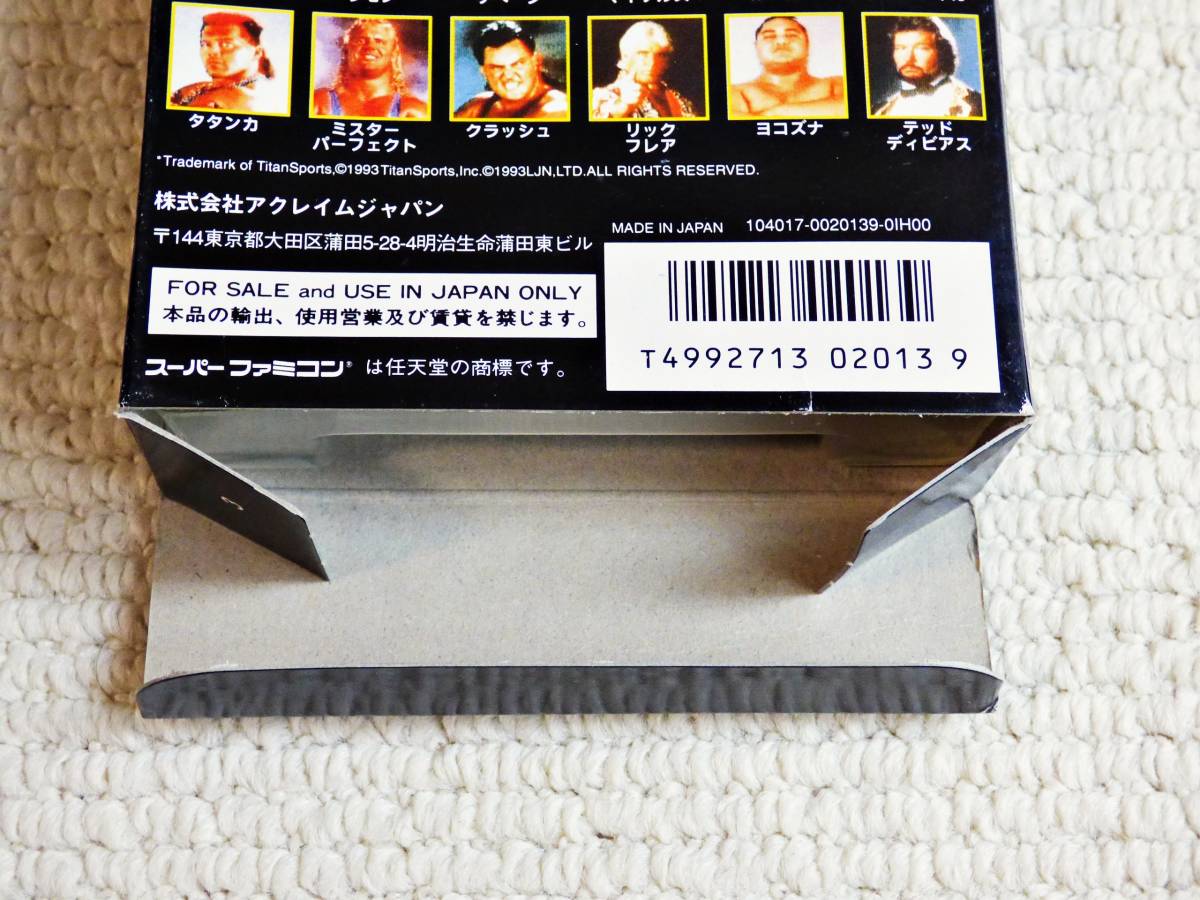 即決!送料無料!★WWFロイヤルランブル 箱・説明書付★スーパーファミコン SFC 任天堂 他にも出品中!