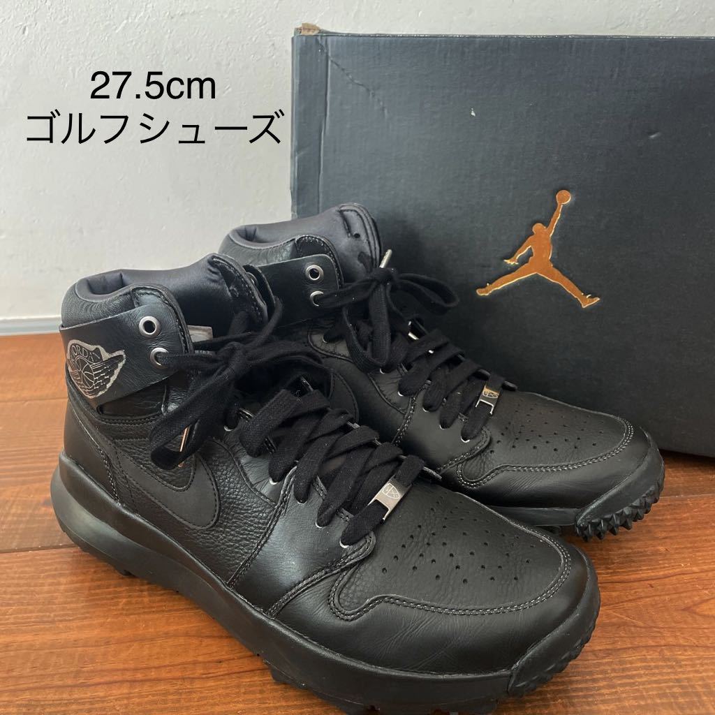 ナイキ ゴルフシューズ エアジョーダン1 ブラック 27 5cm AJ1