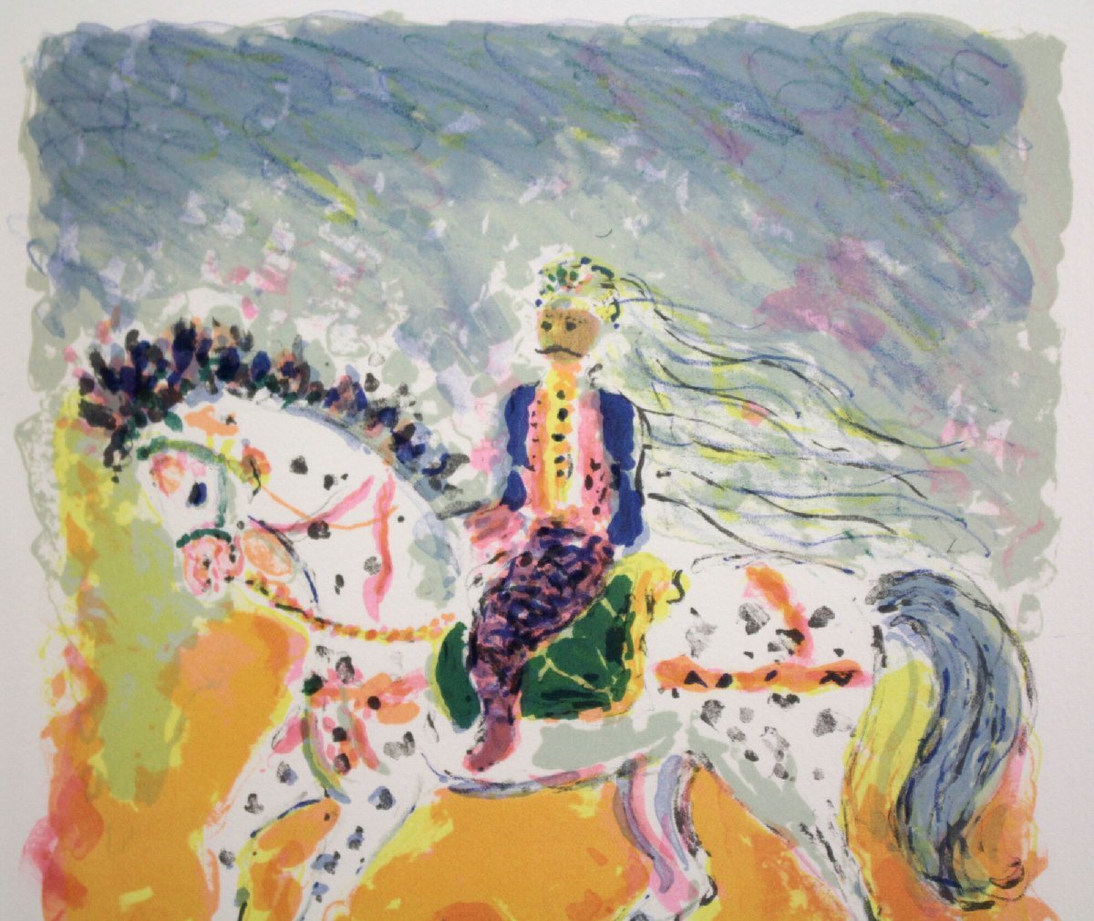 コスティア・テレシコヴィッチ『チュニジアの騎手』リトグラフ【真作保証】 絵画 - 北海道画廊_画像2