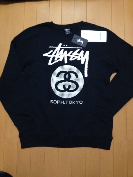 stussy x SOPH コラボスエットLサイズ ブラックタグ付き(トレーナー
