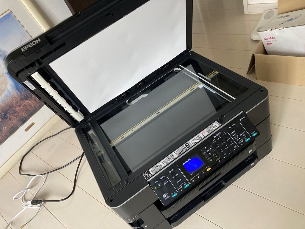 EPSON PX-1700F インクジェットプリンター A3対応 複合機 ジャンク品 互換インクイエロー付属_画像2