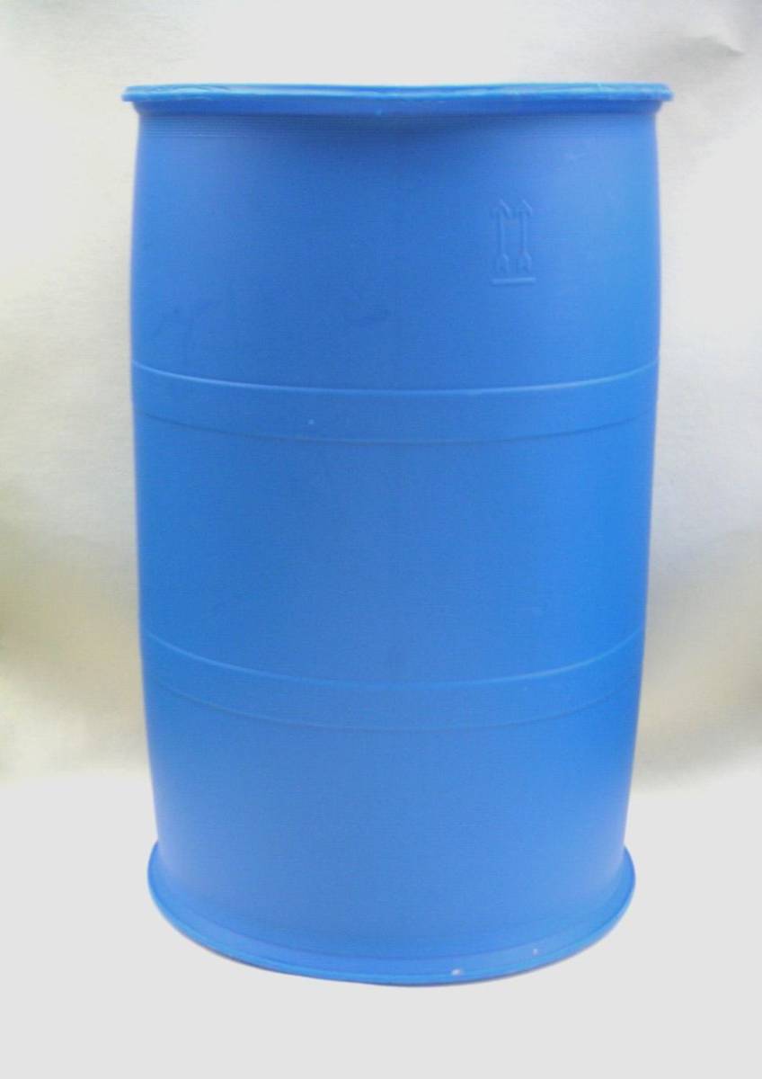 №9H☆エコ雨水タンク用・節水・液体保管プラスチックドラム缶220㍑☆直接引取り可能☆_１，正面(高さ約91cm)