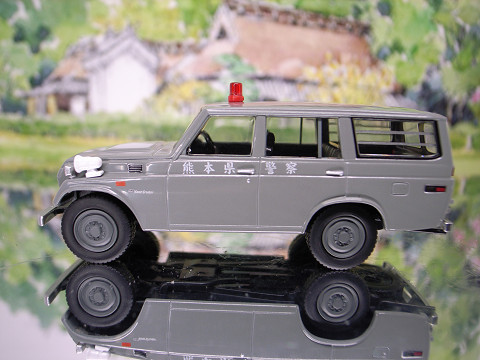 TOMYTEC / TLV 1/64 LV-193a トヨタ ランドクルーザー FJ56V型機動隊車両 (熊本県警察) 希少美品_サイドビュー