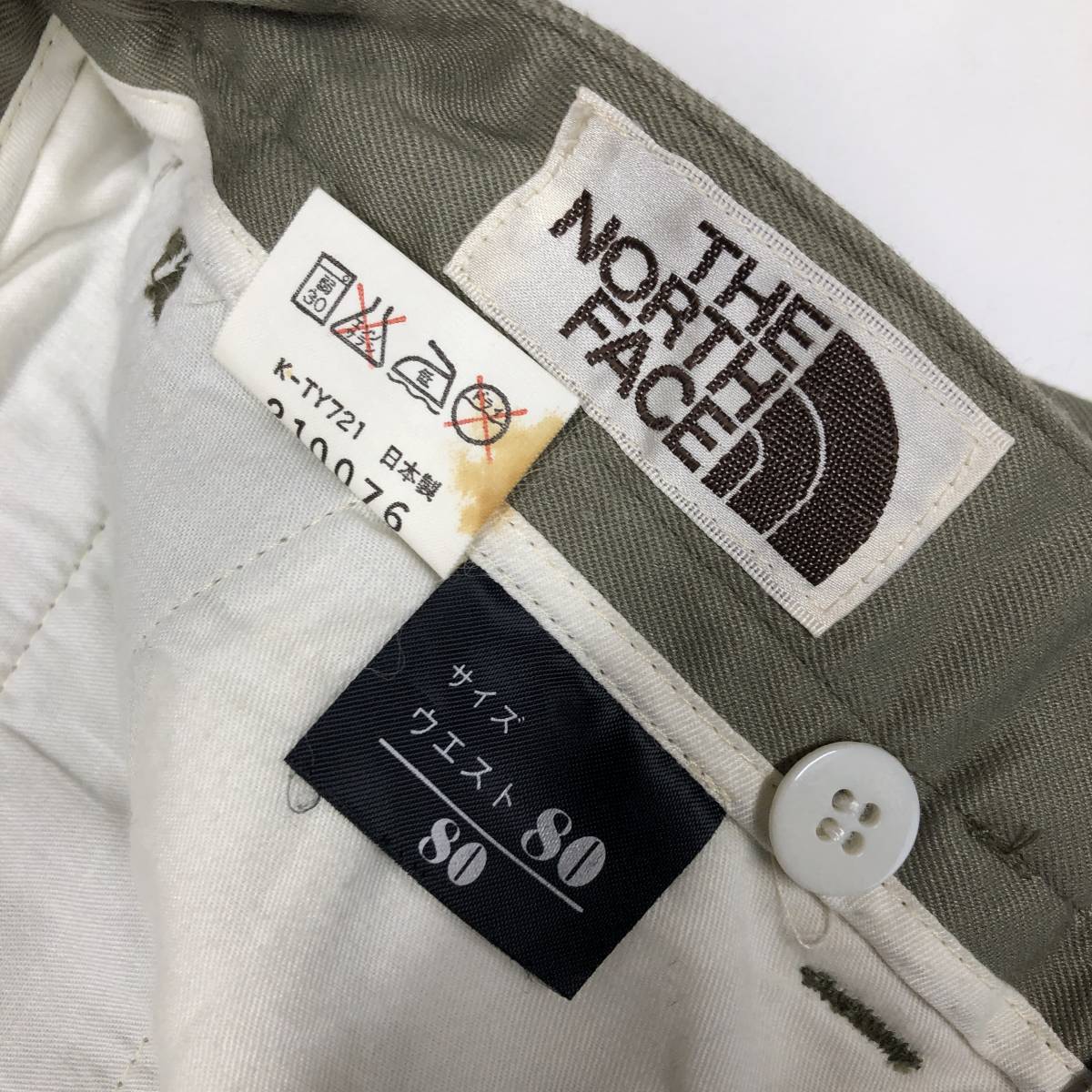 90s 日本製 The North Face ノースフェイス チノパンツ 80サイズ NO-1882 茶タグ復刻