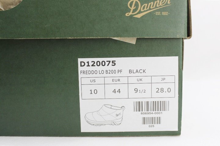 [未使用品]Danner ダナー FREDDO LO フレッド B200・D120075 スノーブーツ 28.0cm_画像6