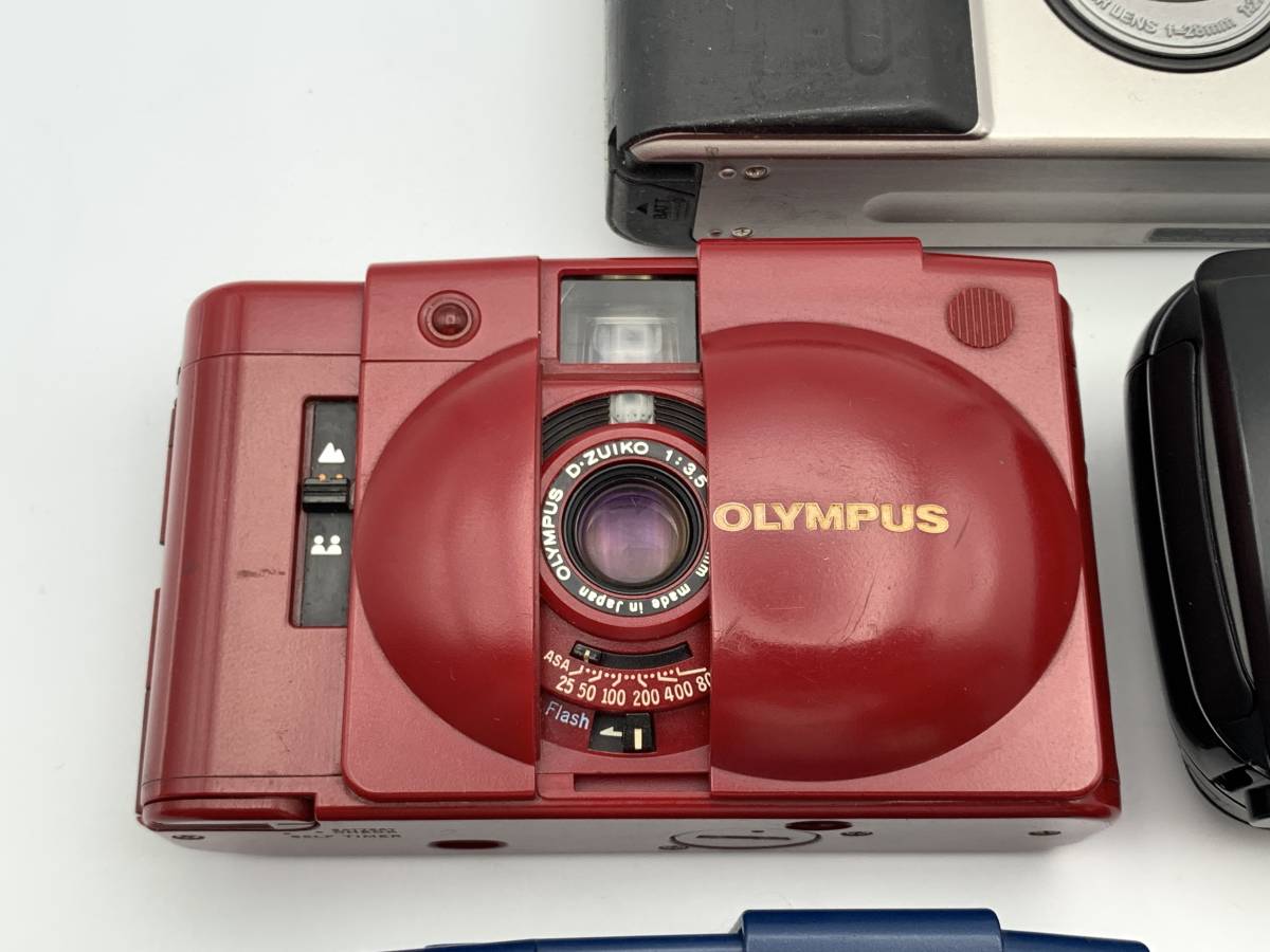OLYMPUS μ mju / XA2 / PENTAX ESPIO mini 75 / RICOH GR10 コンパクトフィルムカメラ 5点セット ジャンク【1円〜】_画像3