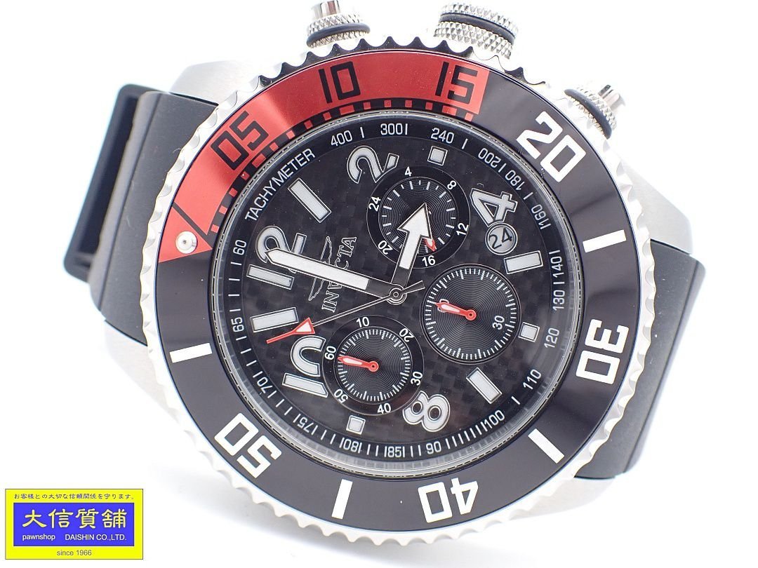 INVICTA インビクタ メンズウォッチ プロダイバー 13727 SS クォーツ クロノグラフ 中古A 【送料無料】 B-2110_画像1