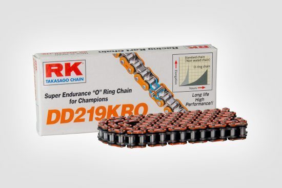 RK DD219KRO 96L～116L O-Ring Sealed Chain　レーシングカートチェーン　送料無料_画像1