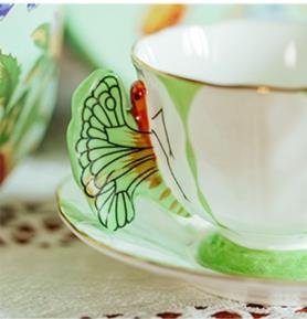 流行に Aynsley エインズレイ イギリス 洋食器 茶器 蝴蝶柄 蝶々