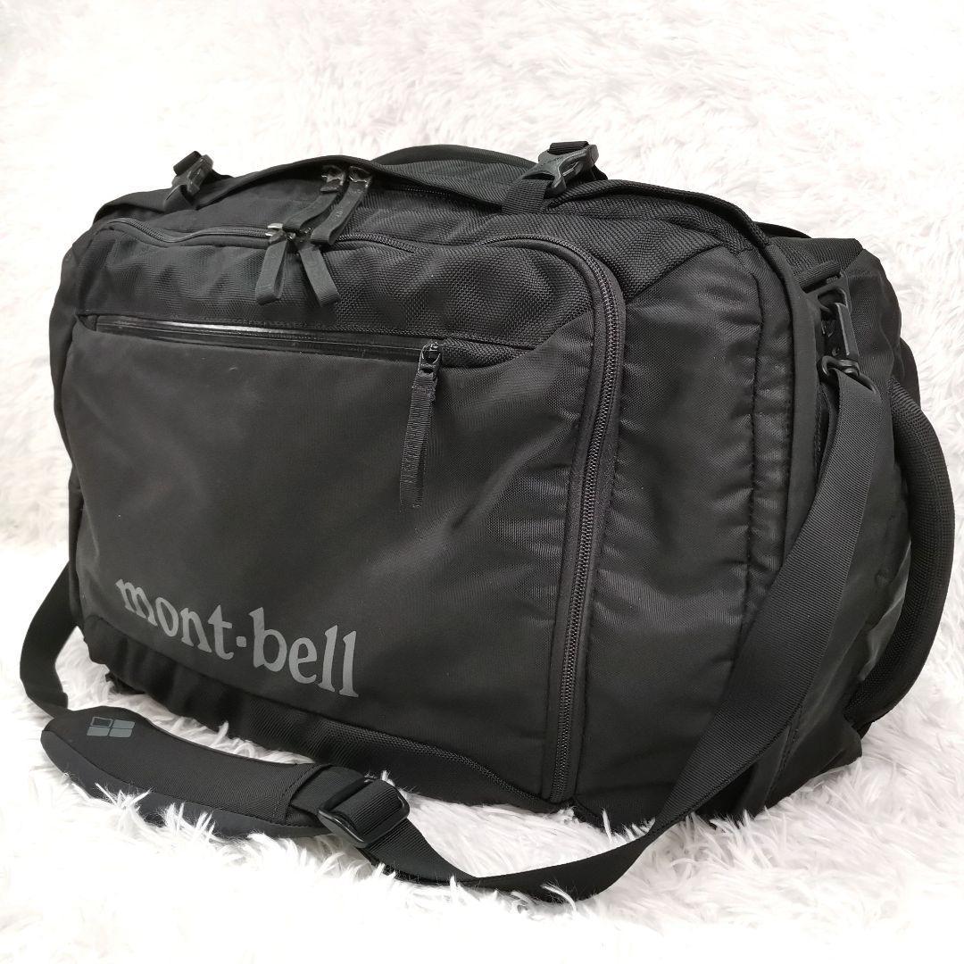 美品 希少3way◎mont-bell トライパック45 リュック バックパック ビジネスバッグ ショルダーバッグ ブラック アウトドア 大容量 モンベル_画像2