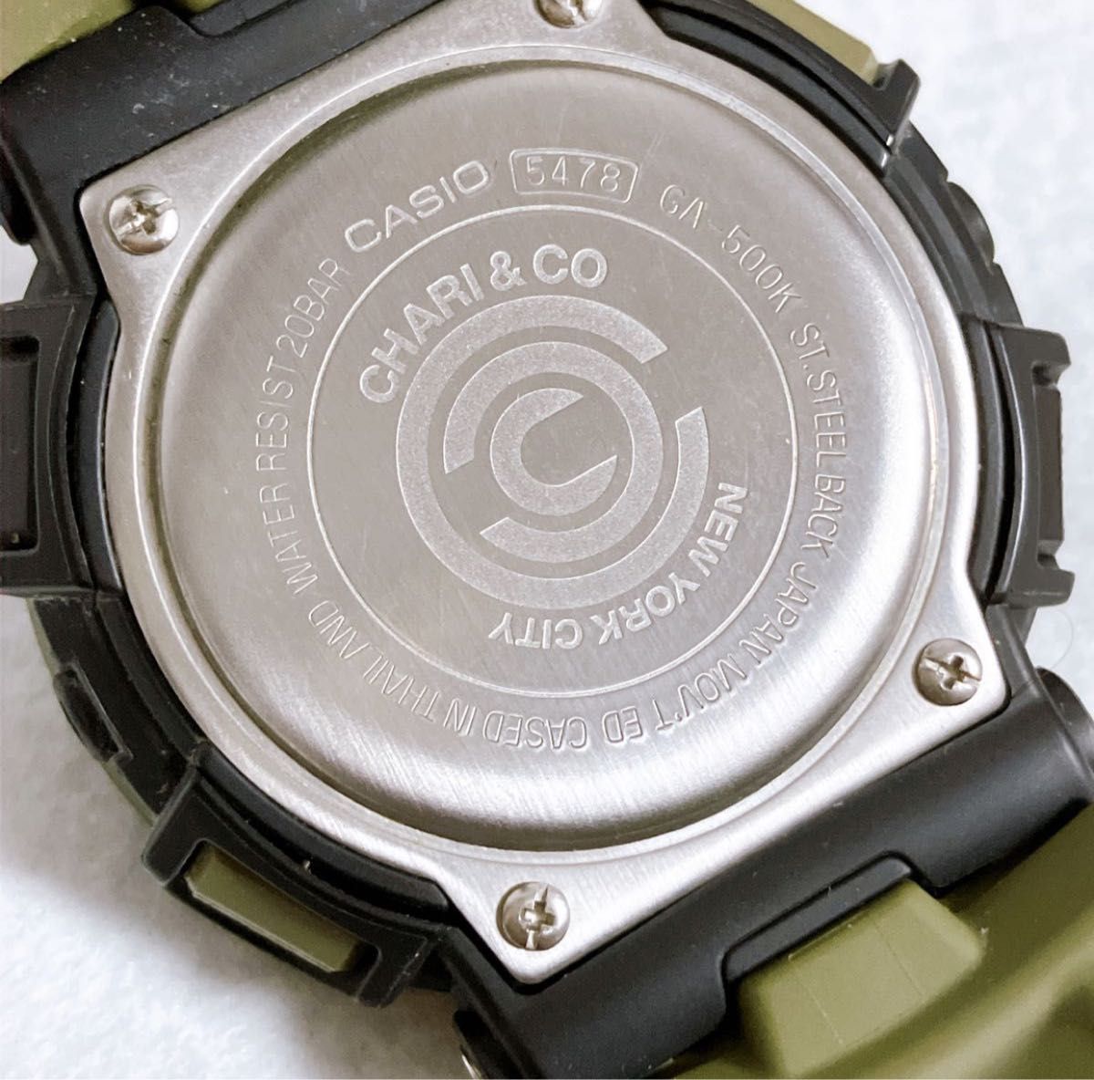 ★美品★限定コラボG-SHOCK ジーショック Chari coチャリアンドコーGA-500K-3AJR メンズ腕時計　