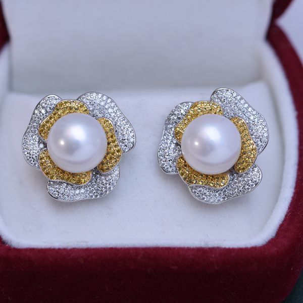ジュエリー パールイヤリング 真珠のアクセサリ 天然真珠 天然 美品 本物 プレゼント パーティー 誕生日 上質真珠 高品質 高人気 zz205