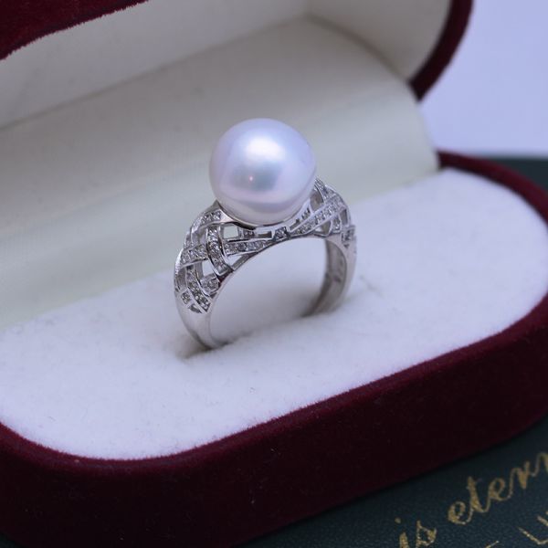 リング 真珠指輪 真珠アクセサリ 天然真珠 淡水真珠 本真珠 誕生日プレゼント 新型 女性 フリーサイズ 上質真珠 パーティー 新品 zz168_画像2