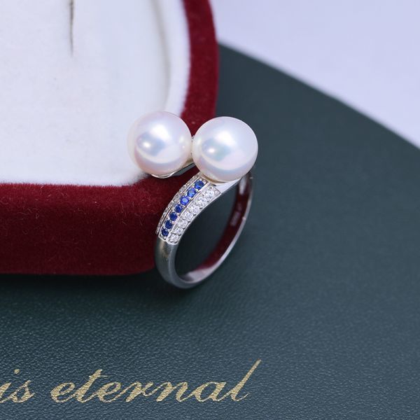 リング 真珠指輪 真珠アクセサリ 天然真珠 淡水真珠 本真珠 誕生日プレゼント 新型 女性 フリーサイズ 上質真珠 パーティー 新品 zz117_画像7