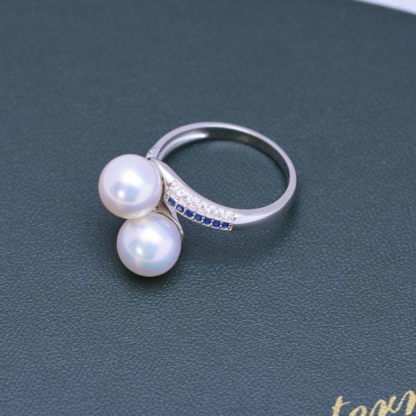 リング 真珠指輪 真珠アクセサリ 天然真珠 淡水真珠 本真珠 誕生日プレゼント 新型 女性 フリーサイズ 上質真珠 パーティー 新品 zz117_画像8