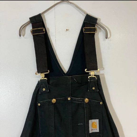  Carhartt overall black lining quilting 