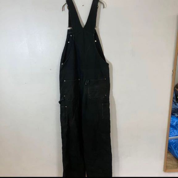  Carhartt overall black lining quilting 