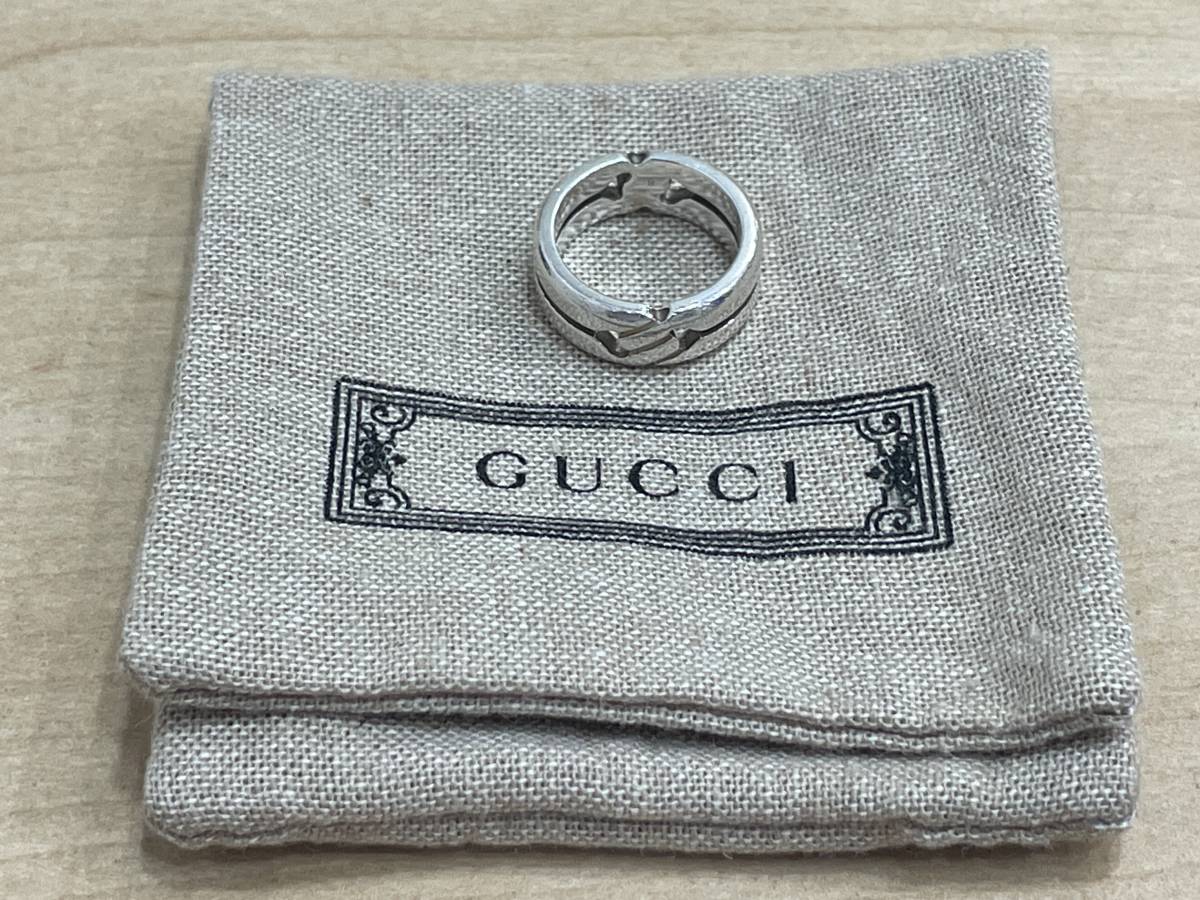 【21253】GUCCI グッチ ノット インフィニティ リング 指輪 9号 SV925 シルバー_画像8