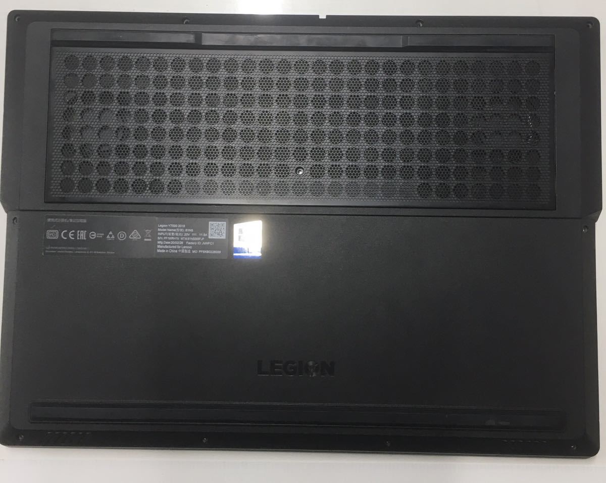 Legion Y7000 2019 81NS キーボード タッチパット カバー セットの画像4