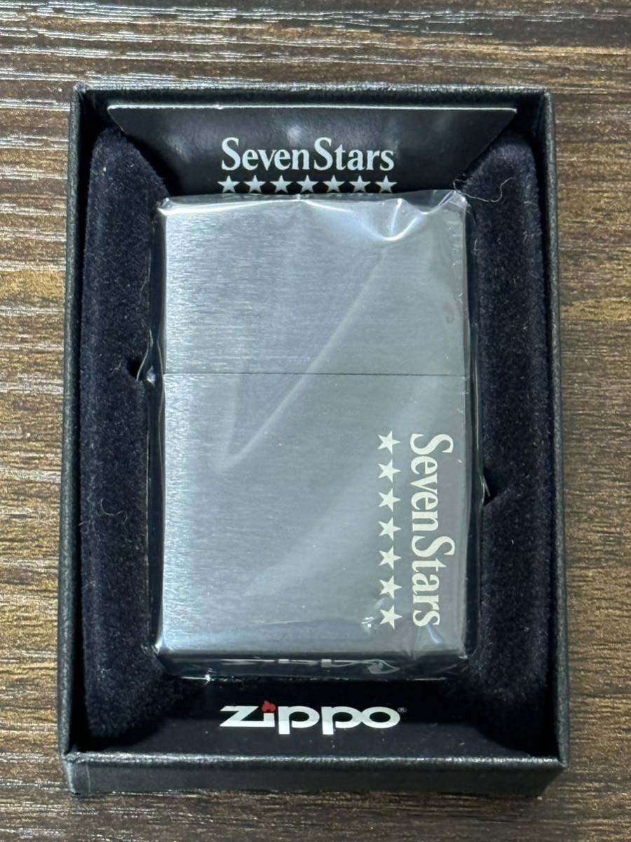 zippo Seven Stars BLACK 限定品 セブンスター ブラック 2016年製 七連星 デットストック ケース 保証書